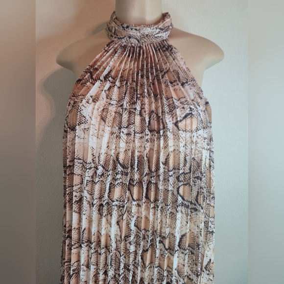 The Clothing Company Snake Print Halter Dress - Picture 2 of 4